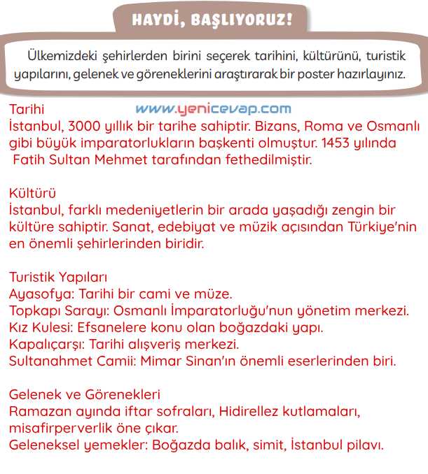 3. Sınıf Türkçe Kitabı Sayfa 203 206 207 Cevapları Meb