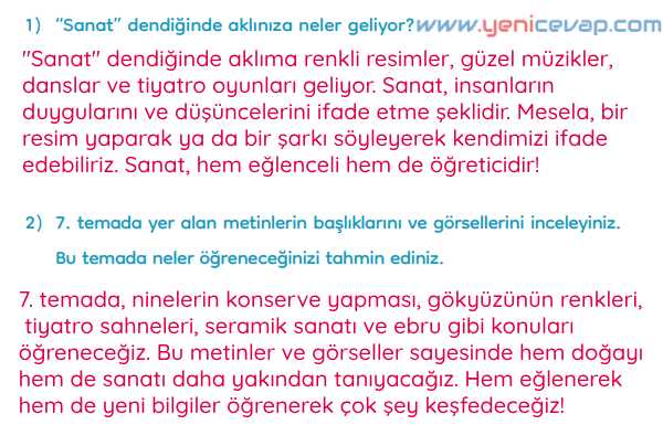 3. Sınıf Türkçe Kitabı Sayfa 224 225 227 Cevapları Meb