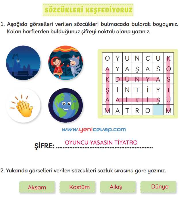 3. Sınıf Türkçe Kitabı Sayfa 241 244 245 Cevapları Meb