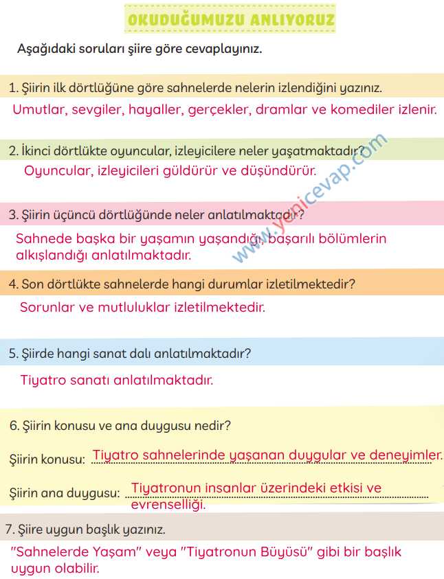 3. Sınıf Türkçe Kitabı Sayfa 241 244 245 Cevapları Meb