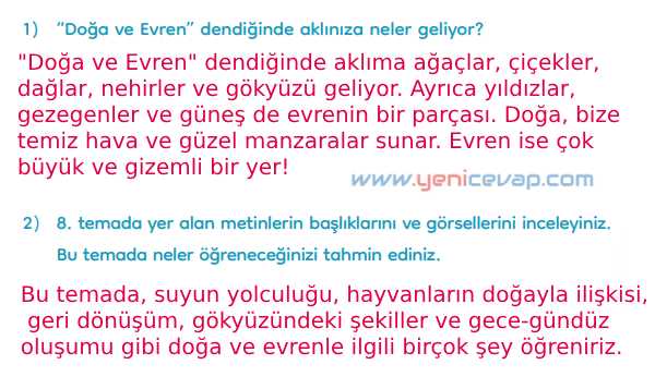 3. Sınıf Türkçe Kitabı Sayfa 260 263 264 Cevapları Meb