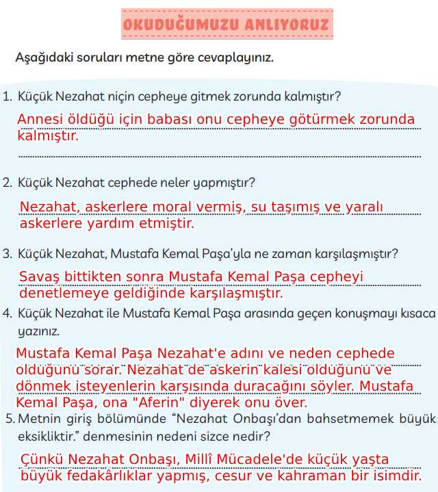 3. Sınıf Türkçe Kitabı Sayfa 51 52 53 Cevapları Meb