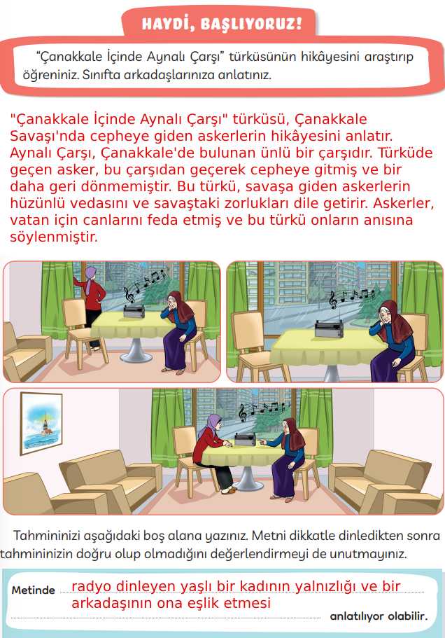 3. Sınıf Türkçe Kitabı Sayfa 63 64 65 Cevapları Meb
