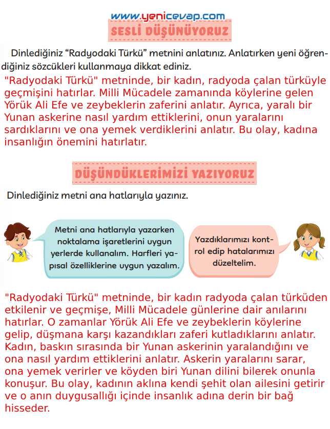 3. Sınıf Türkçe Kitabı Sayfa 66 67 70 Cevapları Meb
