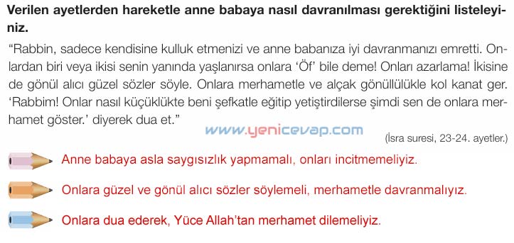 4. Sınıf Din Kültürü Kitabı Sayfa 64 65 67 68 Cevapları Meb