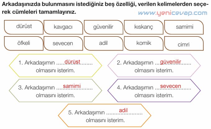4. Sınıf Din Kültürü Kitabı Sayfa 70 72 73 74 Cevapları Meb