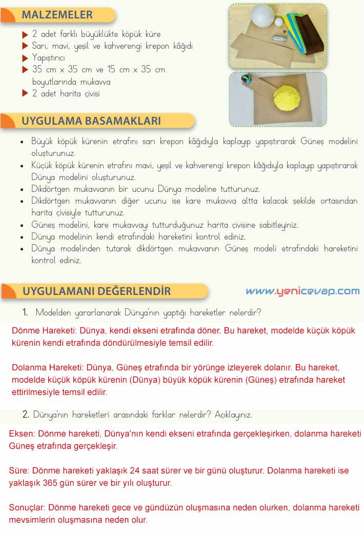 4. Sınıf Fen Bilimleri Kitabı Sayfa 35 36 37 38 39 Cevapları Meb