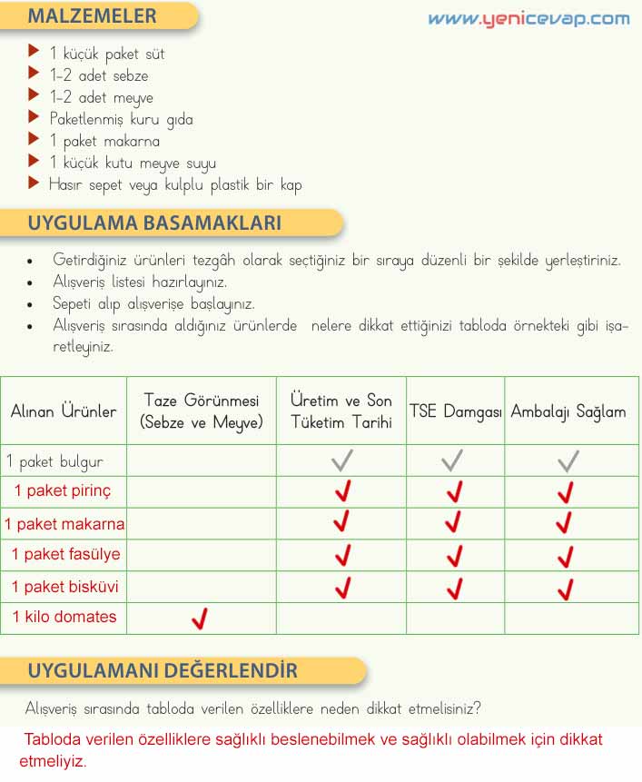 4. Sınıf Fen Bilimleri Kitabı Sayfa 58 61 62 65 Cevapları Meb
