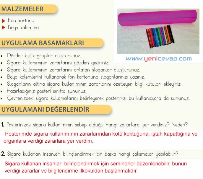 4. Sınıf Fen Bilimleri Kitabı Sayfa 66 67 68 Cevapları Meb