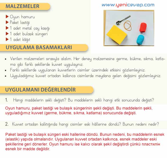 4. Sınıf Fen Bilimleri Kitabı Sayfa 74 76 77 78 Cevapları Meb