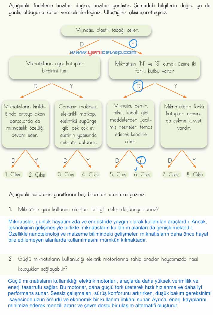 4. Sınıf Fen Bilimleri Kitabı Sayfa 86 87 88 89 Cevapları Meb
