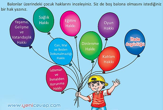 4. Sınıf İnsan Hakları Kitabı Sayfa 16 17 18 19 Cevapları Meb