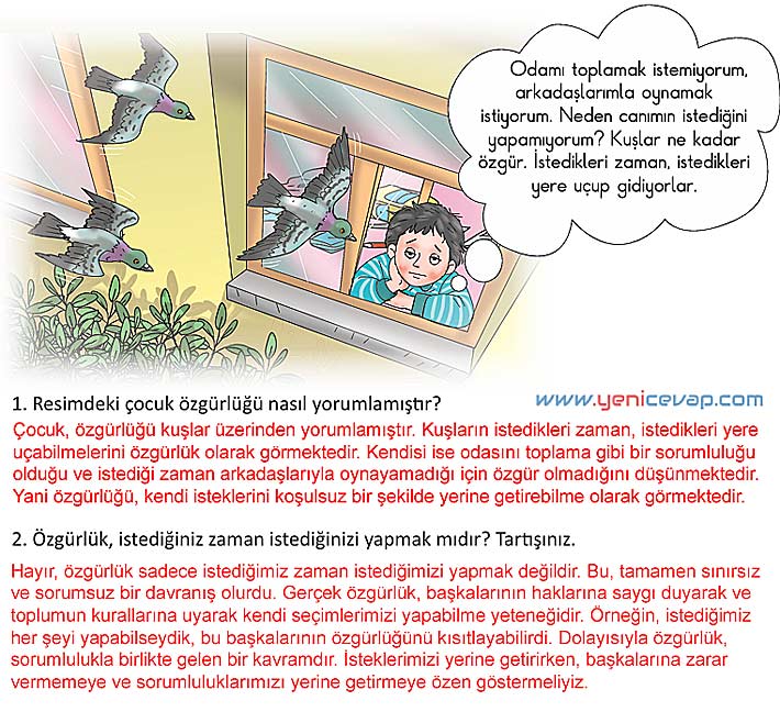4. Sınıf İnsan Hakları Kitabı Sayfa 26 27 Cevapları Meb