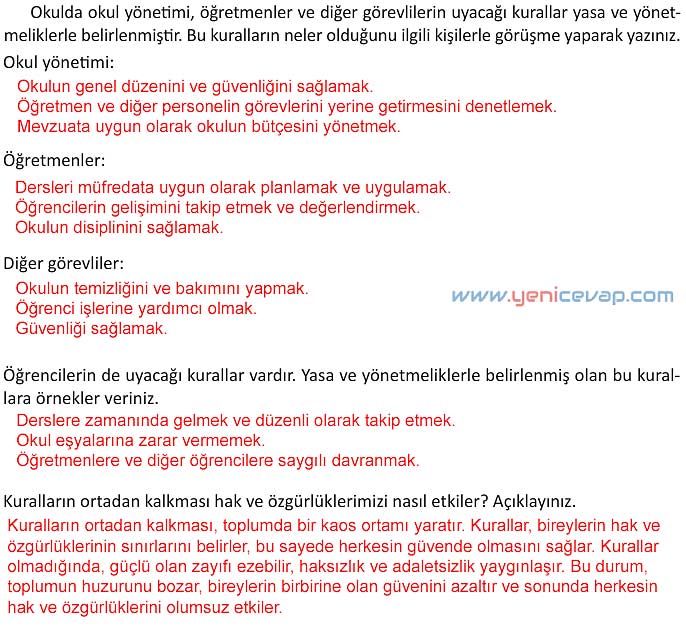 4. Sınıf İnsan Hakları Kitabı Sayfa 76 77 78 79 Cevapları Meb