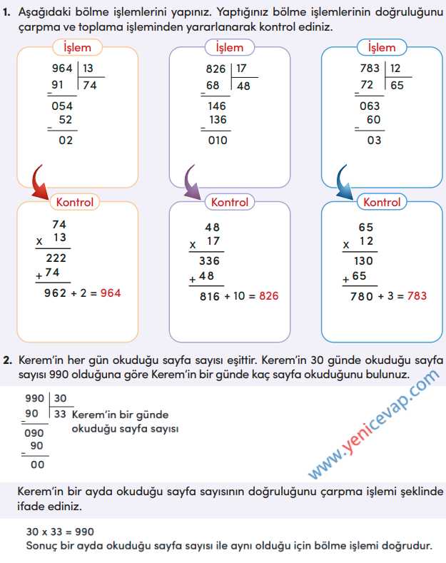4. Sınıf Matematik Kitabı Sayfa 102 103 104 105 Cevapları Meb