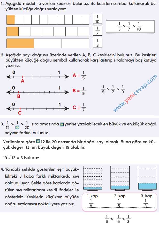 4. Sınıf Matematik Kitabı Sayfa 120 127 128 130 Cevapları Meb