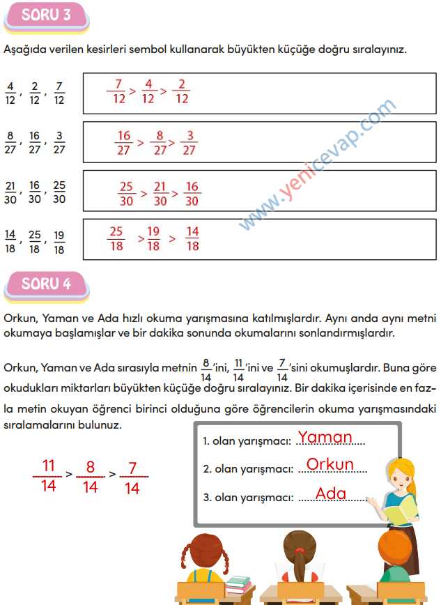 4. Sınıf Matematik Kitabı Sayfa 131 132 133 136 Cevapları Meb