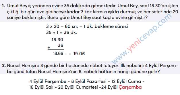 4. Sınıf Matematik Kitabı Sayfa 153 157 159 161 Cevapları Meb