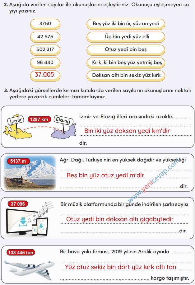 4. Sınıf Matematik Kitabı Sayfa 15 17 18 20 Cevapları Meb