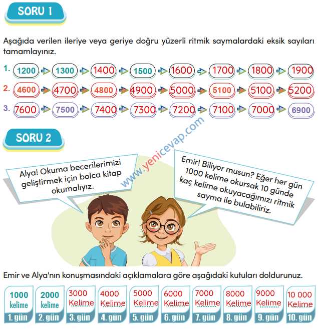 4. Sınıf Matematik Kitabı Sayfa 15 17 18 20 Cevapları Meb