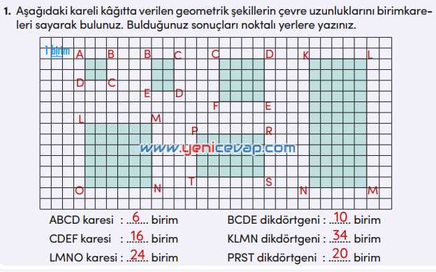4. Sınıf Matematik Kitabı Sayfa 234 236 237 238 Cevapları Meb