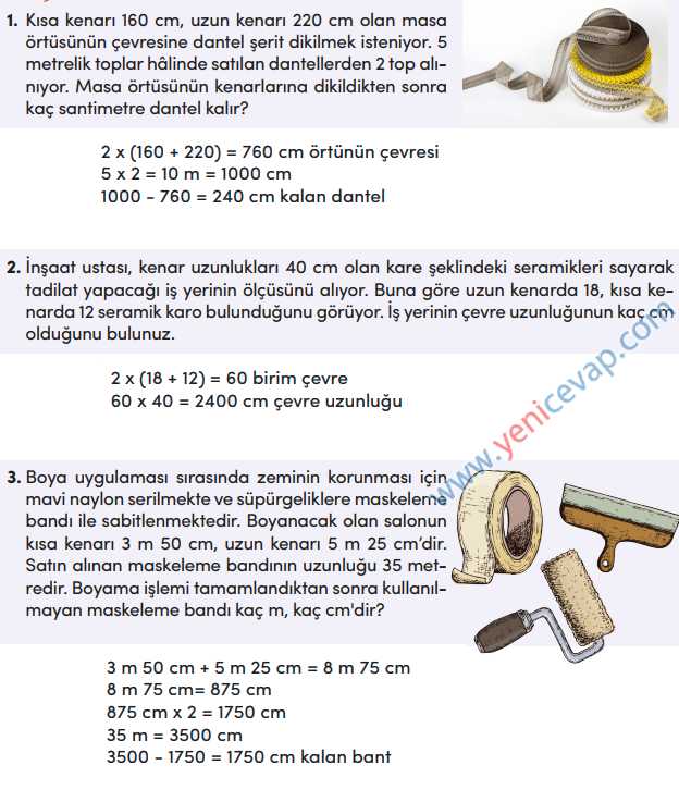 4. Sınıf Matematik Kitabı Sayfa 240 241 244 245 Cevapları Meb