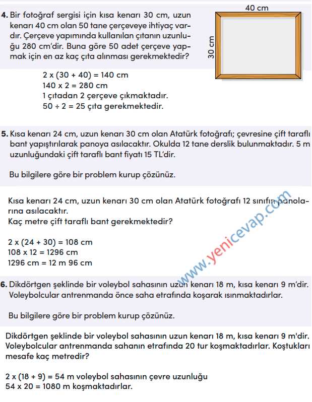 4. Sınıf Matematik Kitabı Sayfa 240 241 244 245 Cevapları Meb
