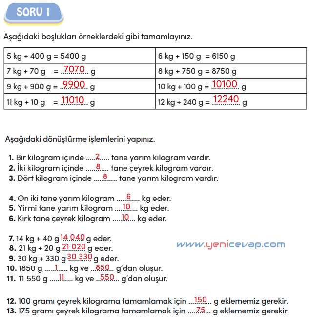 4. Sınıf Matematik Kitabı Sayfa 256 258 259 261 Cevapları Meb