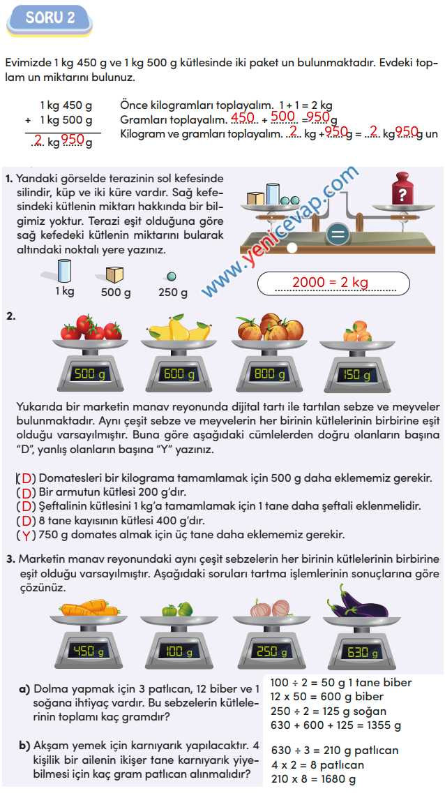 4. Sınıf Matematik Kitabı Sayfa 256 258 259 261 Cevapları Meb
