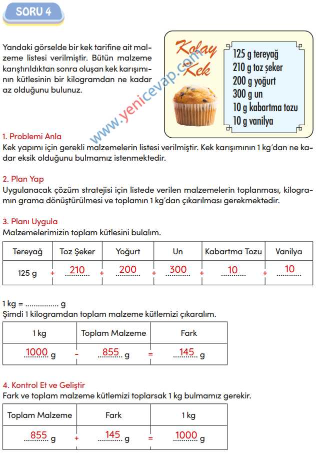 4. Sınıf Matematik Kitabı Sayfa 269 272 273 274 Cevapları Meb