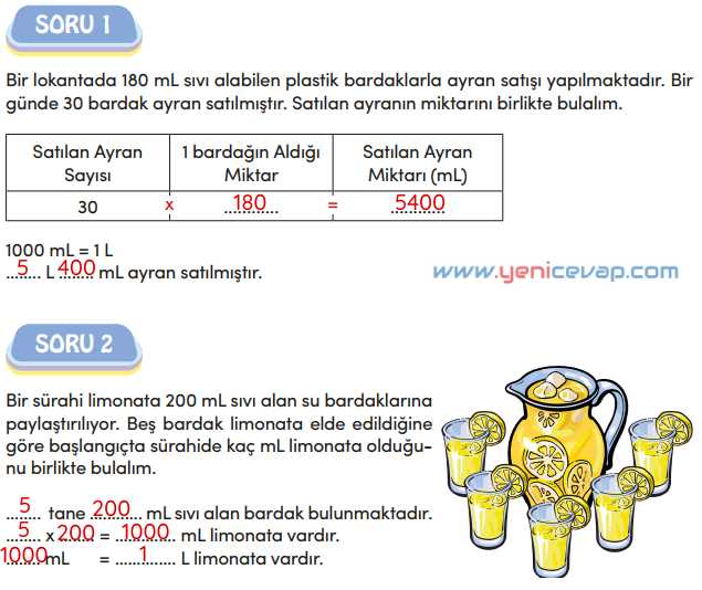 4. Sınıf Matematik Kitabı Sayfa 275 277 278 279 281 Cevapları Meb