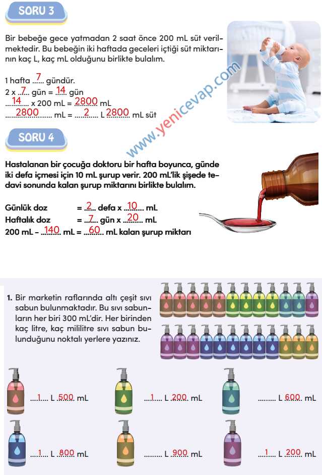 4. Sınıf Matematik Kitabı Sayfa 275 277 278 279 281 Cevapları Meb
