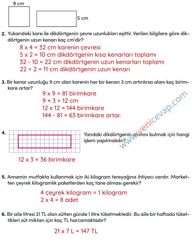 4. Sınıf Matematik Kitabı Sayfa 292 293 294 295 Cevapları Meb