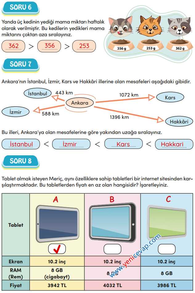 4. Sınıf Matematik Kitabı Sayfa 33 34 36 37 Cevapları Meb