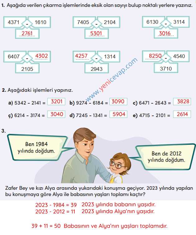 4. Sınıf Matematik Kitabı Sayfa 46 48 49 Cevapları Meb