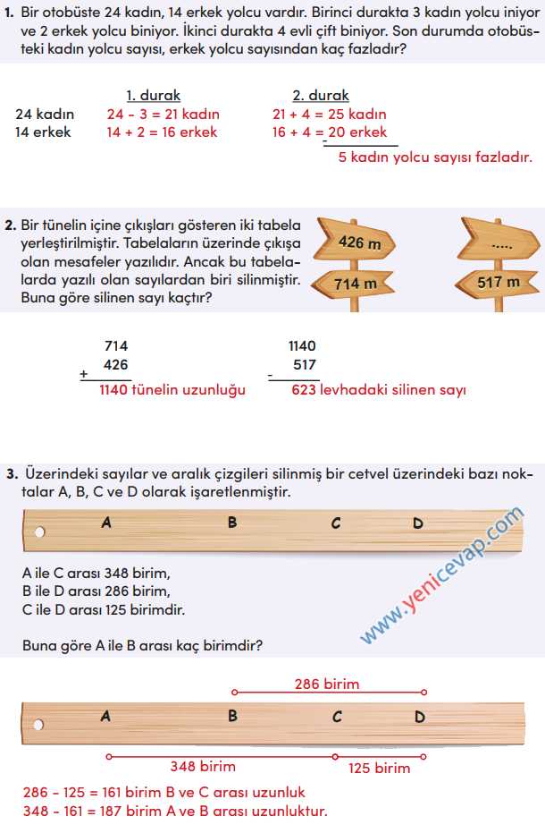 4. Sınıf Matematik Kitabı Sayfa 69 70 71 72 Cevapları Meb