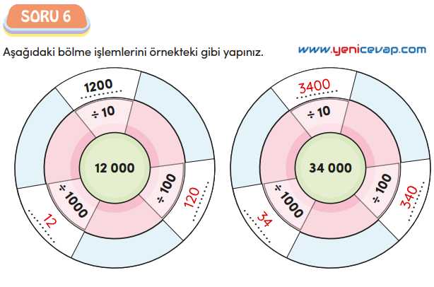 4. Sınıf Matematik Kitabı Sayfa 95 96 97 98 99 100 Cevapları Meb