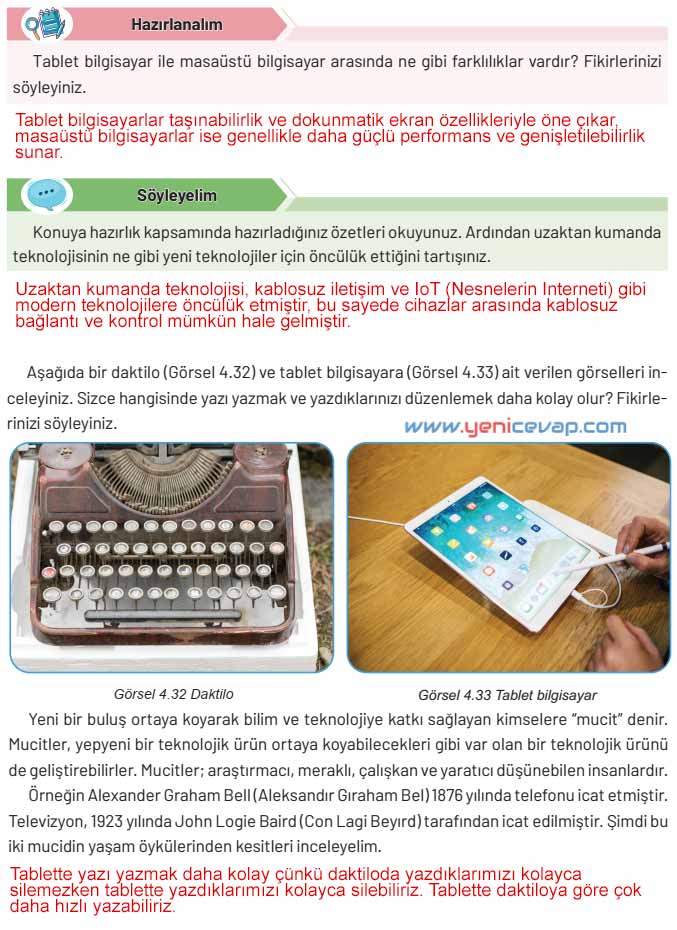 4. Sınıf Sosyal Bilgiler Kitabı Sayfa 106 108 109 112 Cevapları Hecce Yayınları