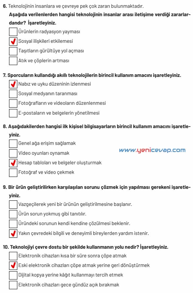 4. Sınıf Sosyal Bilgiler Kitabı Sayfa 122 123 124 125 Cevapları Hecce Yayınları