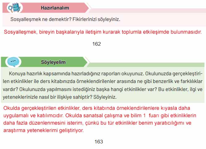 4. Sınıf Sosyal Bilgiler Kitabı Sayfa 161 162 163 164 Cevapları Hecce Yayınları