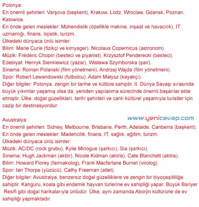 4. Sınıf Sosyal Bilgiler Kitabı Sayfa 181 182 183 185 Cevapları Hecce Yayınları