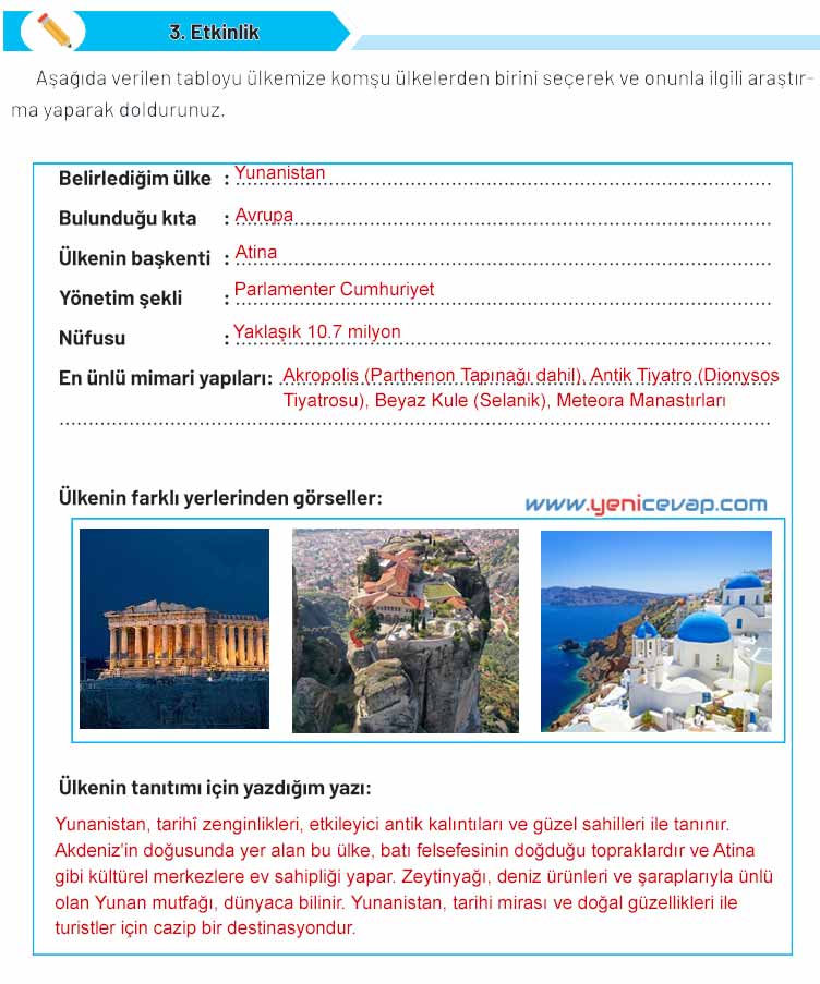 4. Sınıf Sosyal Bilgiler Kitabı Sayfa 181 182 183 185 Cevapları Hecce Yayınları