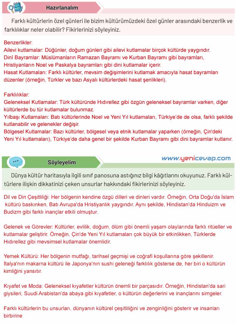 4. Sınıf Sosyal Bilgiler Kitabı Sayfa 190 192 193 194 Cevapları Hecce Yayınları