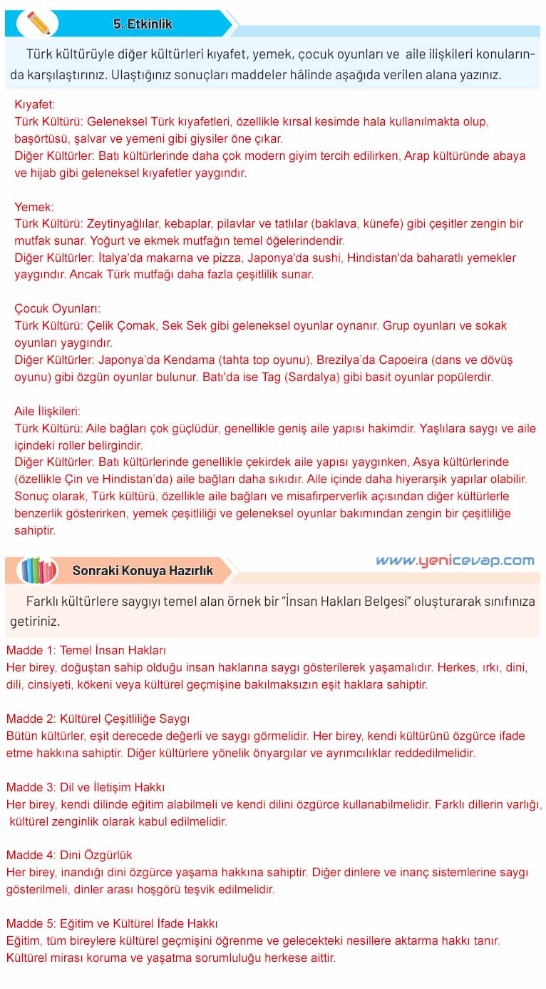 4. Sınıf Sosyal Bilgiler Kitabı Sayfa 190 192 193 194 Cevapları Hecce Yayınları
