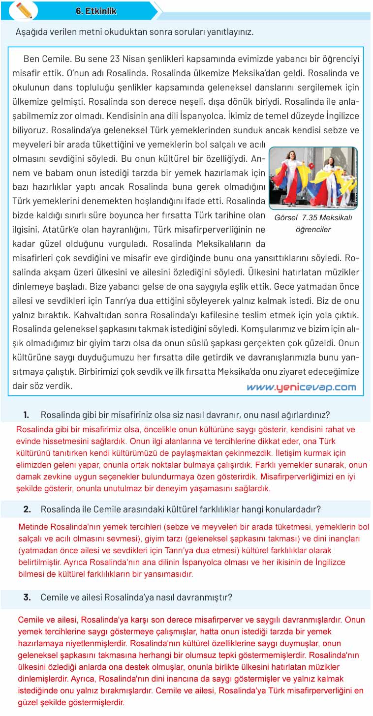 4. Sınıf Sosyal Bilgiler Kitabı Sayfa 195 196 197 Cevapları Hecce Yayınları