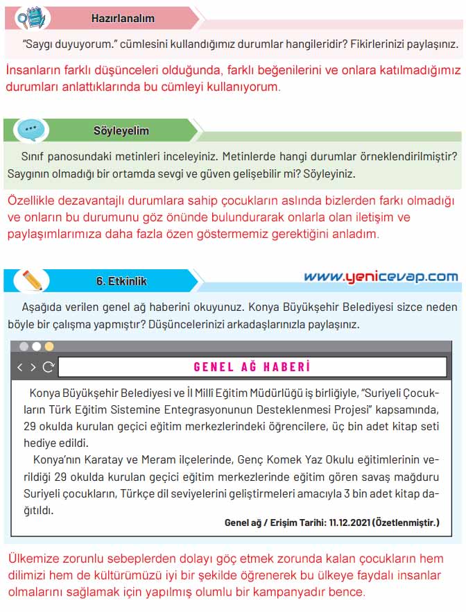 4. Sınıf Sosyal Bilgiler Kitabı Sayfa 28 30 Cevapları Hecce Yayınları