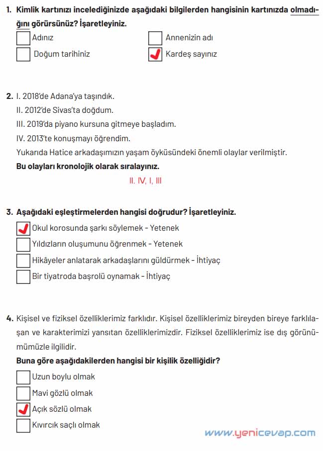 4. Sınıf Sosyal Bilgiler Kitabı Sayfa 30 31 32 Cevapları Hecce Yayınları