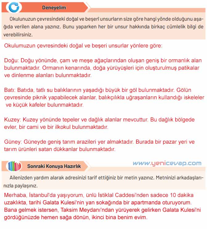 4. Sınıf Sosyal Bilgiler Kitabı Sayfa 70 71 72 Cevapları Hecce Yayınları