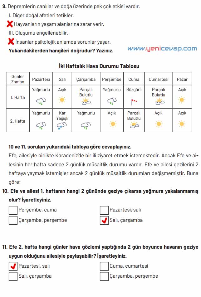 4. Sınıf Sosyal Bilgiler Kitabı Sayfa 95 96 97 Cevapları Hecce Yayınları