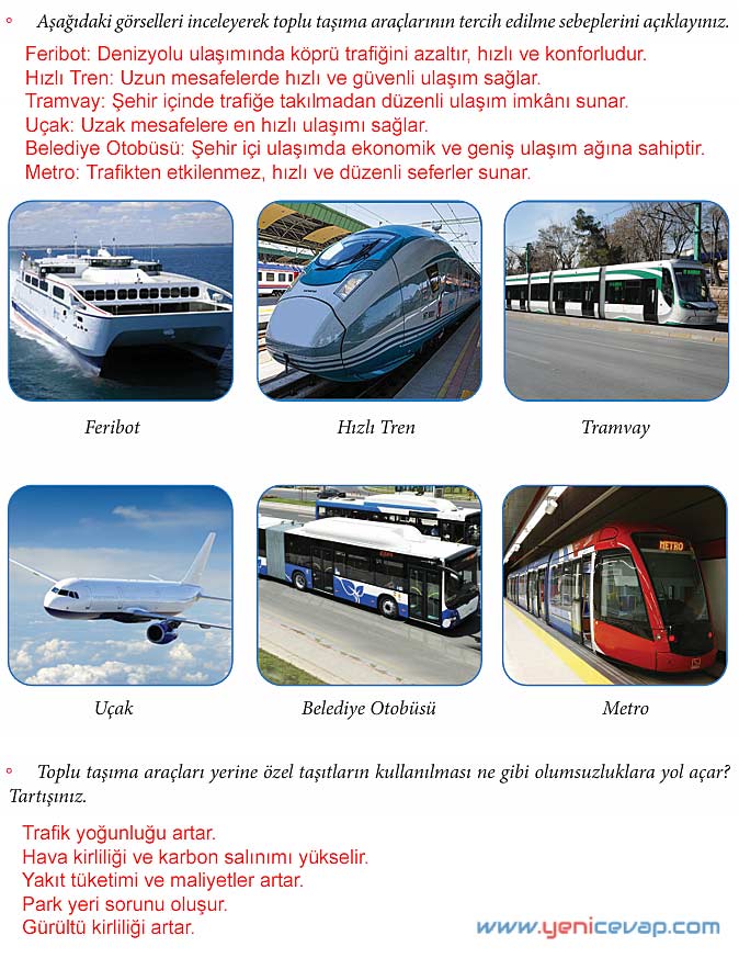 4. Sınıf Trafik Güvenliği Kitabı Sayfa 40 41 42 43 44 Cevapları Meb